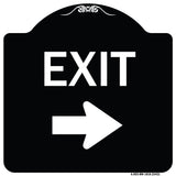 Parking Lot Sign Exit Sign (Right Arrow)