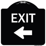 Parking Lot Sign Exit Sign (Left Arrow)