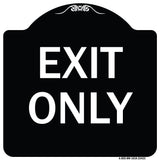 Parking Lot Sign Exit Only