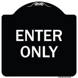 Parking Lot Sign Enter Only