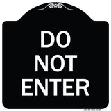 Parking Lot Sign Do Not Enter
