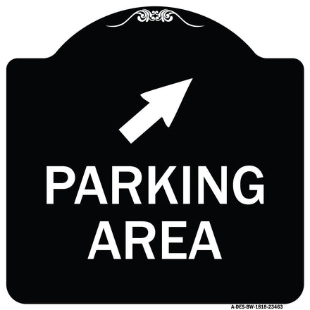 Parking Area with Upper Right Arrow