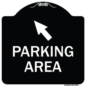 Parking Area with Upper Left Arrow