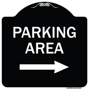 Parking Area with Right Arrow