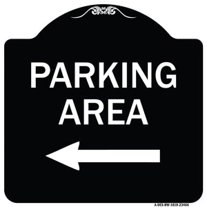 Parking Area with Left Arrow