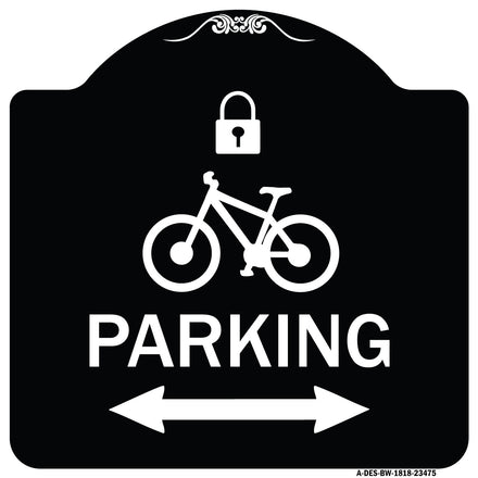 Parking (With Lock Cycle & Bidirectional Arrow Symbol)