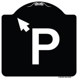 P Symbol (With Up Arrow Pointing Left)