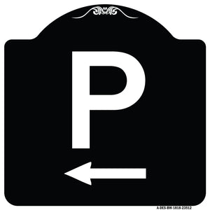 P Symbol (With Left Arrow)