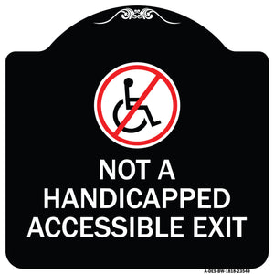 Not A Handicapped Accessible Exit (With Graphic)