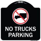 No Truck Sign No Truck Parking (With Symbol)