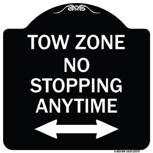 No Stopping Anytime with Bi-Directional Arrow