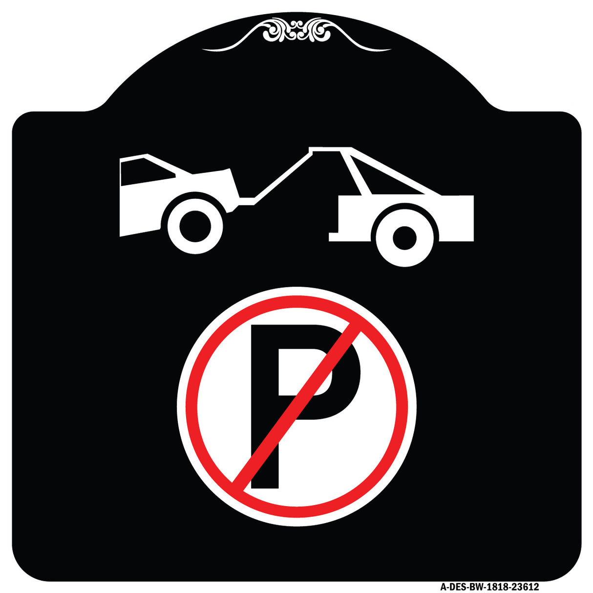 No Parking Tow Away Zone Symbol