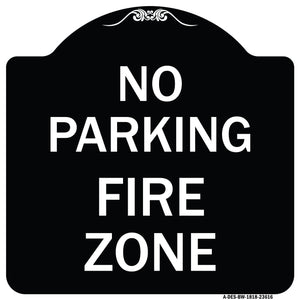 No Parking Fire Zone