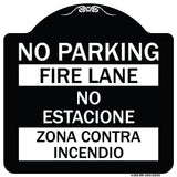 No Parking - Fire Lane - No Estacione Zona Contra Incendio