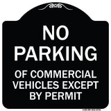 No Parking of Commercial Vehicles Except by Permit
