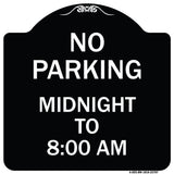 No Parking Midnight to 8:00 Am