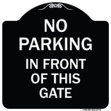 No Parking in Front of This Gate
