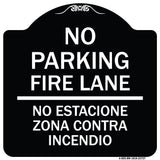 No Parking Fire Lane No Estacione Zona Contra Incendio