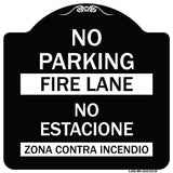 No Parking Fire Lane - No Estacione Zona Contra Incendio