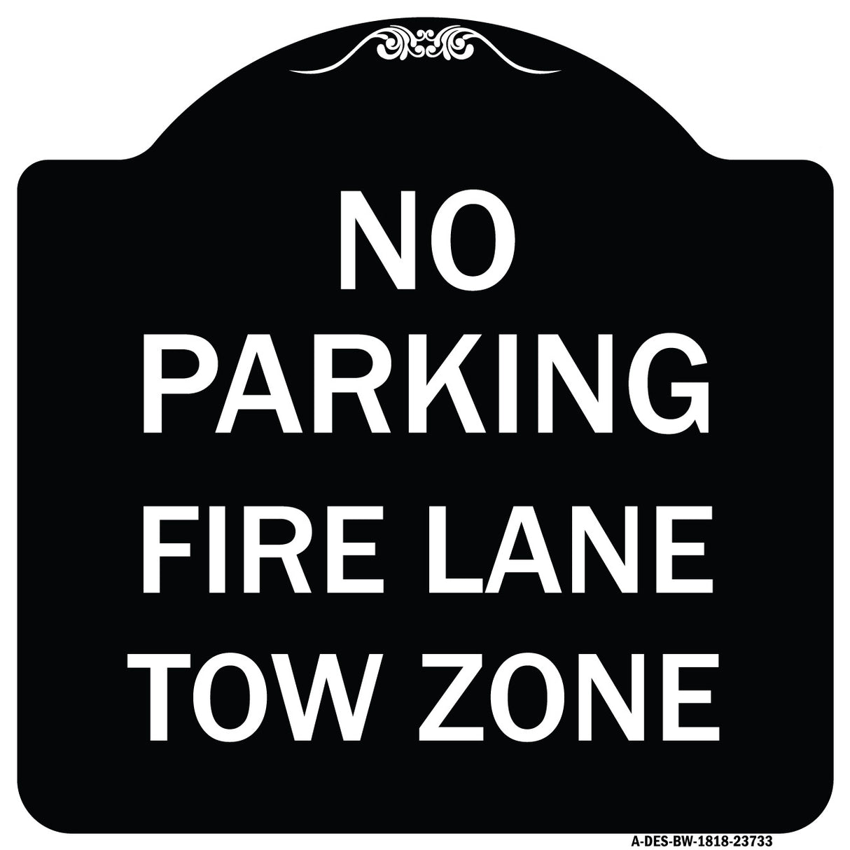 No Parking Fire Lane Tow Zone (K-1645)