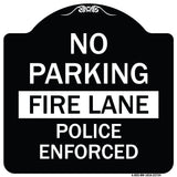 No Parking Fire Lane Police Enforced