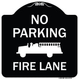 No Parking Fire Lane (Fire Truck Symbol)