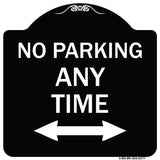 No Parking Anytime with Bidirectional Arrow