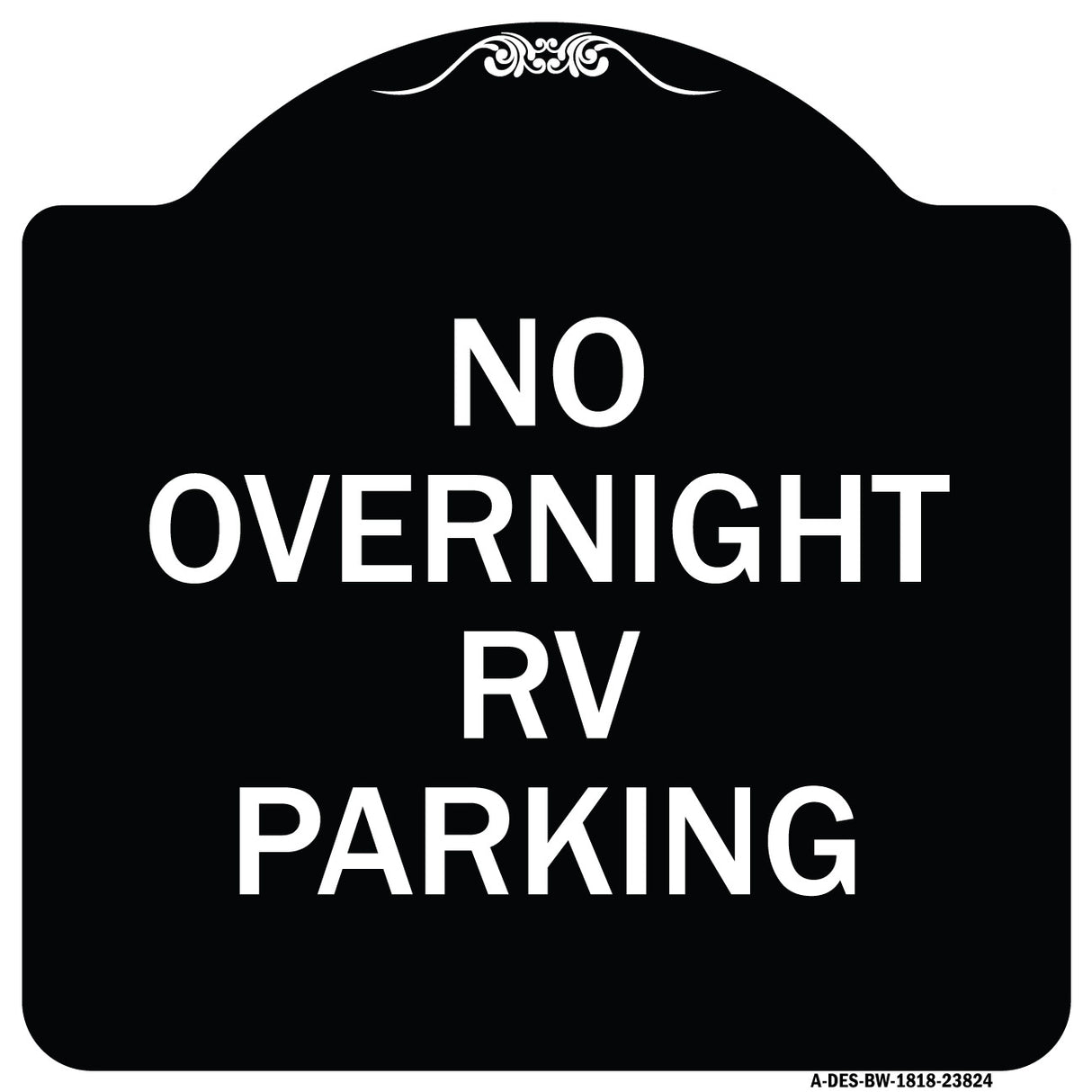 No Overnight RV Parking
