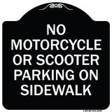 No Motorcycle or Scooter Parking on Sidewalk