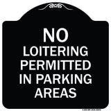 No Loitering Permitted in Parking Areas