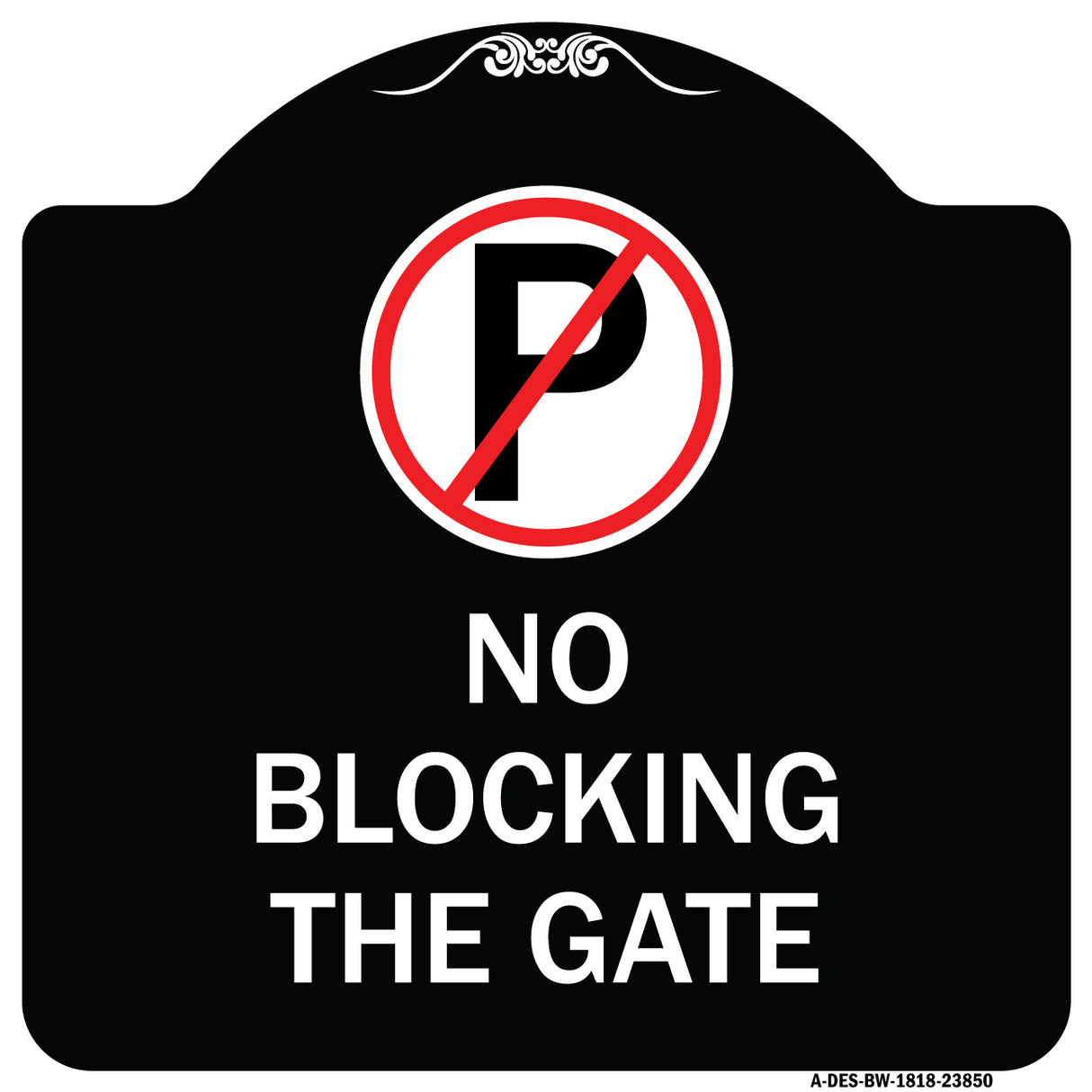 No Blocking the Gate with Graphic