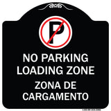 Loading Zone Zona De Cargamento (With No Parking Symbol)