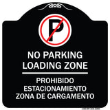 Loading Zone - Prohibido Estacionamiento Zona De Cargamento (With No Parking Symbol)