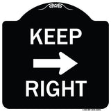 Keep Right Sign (Right Arrow)
