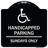 Handicapped Parking - Sundays Only (With Graphic)
