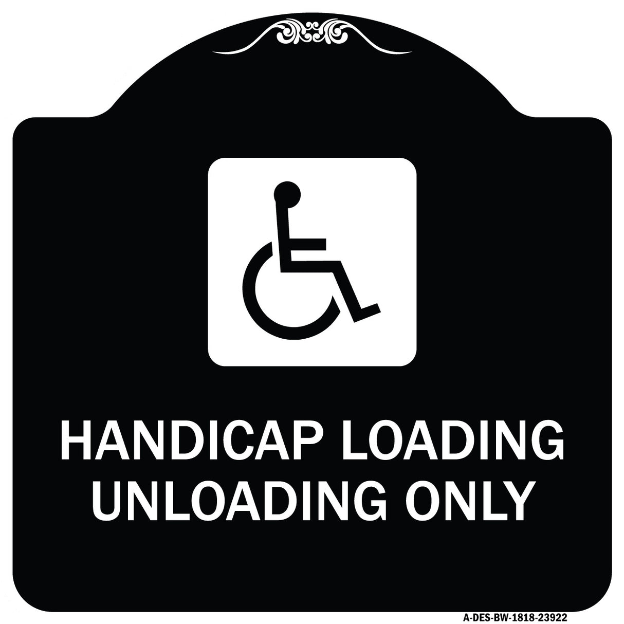 Handicap Loading Unloading Only (With Handicap Symbol)