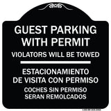 Guest Parking with Permit Violators Will Be Towed - Estacionamento De Visita Con Permiso Coches Sin Permiso Seran Remolcados