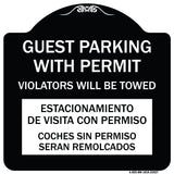 Guest Parking with Permit Violators Will Be Towed Estacionamento De Visita Con Permiso Coches Sin Permiso Seran Remolcadoa