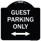 Guest Parking Only (With Bidirectional Arrow)