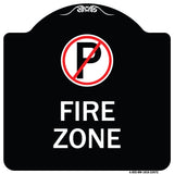 Fire Zone (No Parking Symbol)