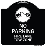 Fire Lane Tow Zone with Graphic