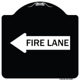 Fire Lane Left Arrow