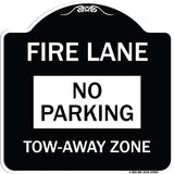 Fire Lane Sign No Parking Tow-Away Zone