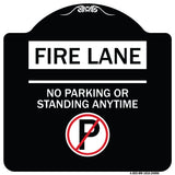 Fire Lane - No Parking or Standing Anytime (With No Parking Symbol)