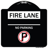 Fire Lane - No Parking (With No Parking Symbol)