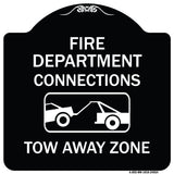 Fire Department Connection Tow Away Zone (With Graphic)