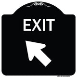 Exit Sign Exit with Left Arrow