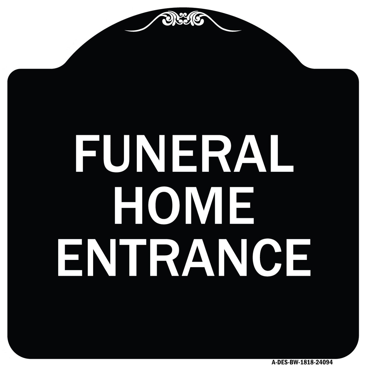 Entrance Sign Funeral Home Entrance