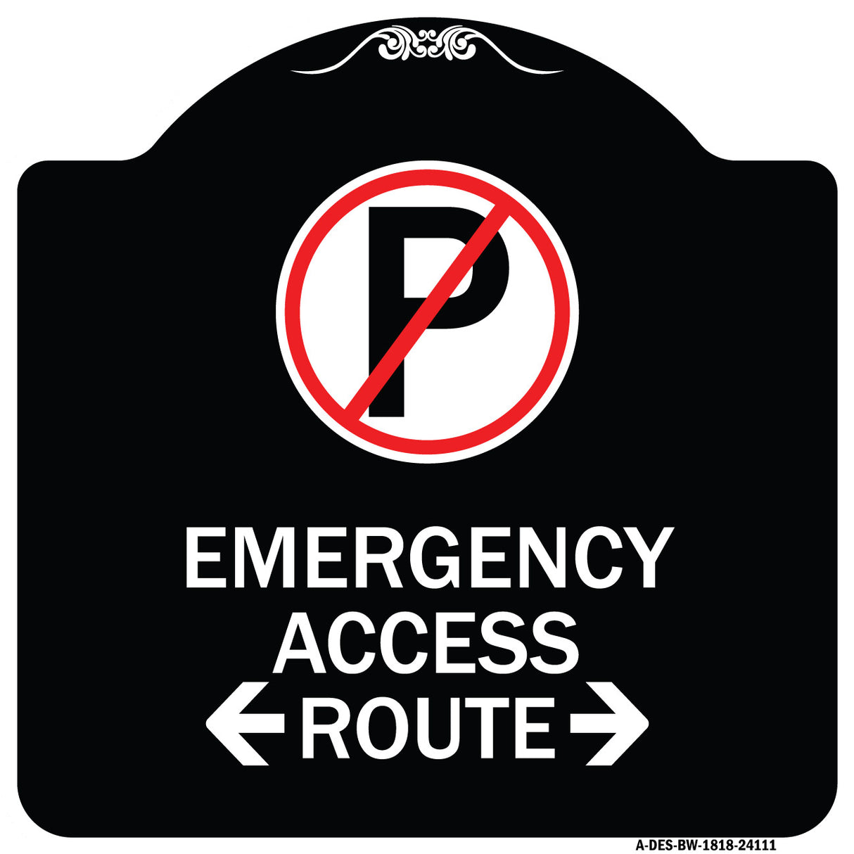 Emergency Access Route (With Bidirectional Arrow)