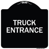 Driveway Sign Truck Entrance